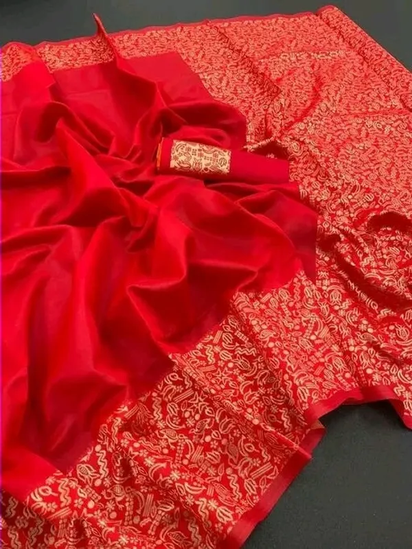 Red_Woven_Banarasi_Jacquard_Saree_(Red)